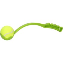 Blauwe Honden Ballenwerper met Ergonomische Handgreep – Inclusief Tennisbal – 38cm