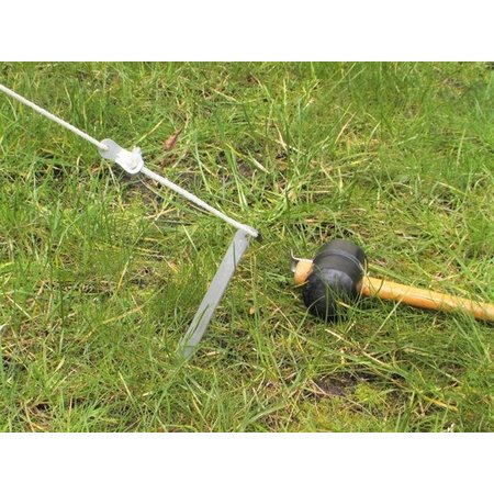 Banzaa Klassieke Stalen V-vormige Tentharingen Set - 16 stuks - 18 cm | Lange Hoekharingen van Staal voor Opzetten Tent | Halfronde Haringen | Camping | Kamperen