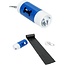 Benson Honden Poepzakjes in Houder met LED Zaklamp – 20 zakjes – Verlichting en Zakjes – Blauw
