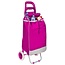 Banzaa Roze Opvouwbare Trolley Boodschappen Tas Wagen Op 2 Wieltjes – 93 x 44 x 24 cm