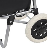 Banzaa Trolley Boodschappen Tas Wagen Op 2 Wieltjes - Boodschappentrolley Zwart Grijs