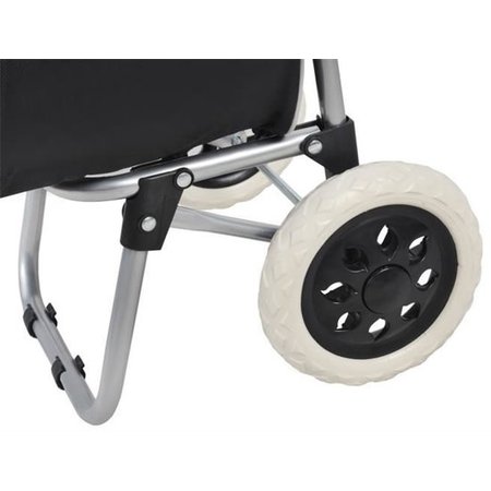Banzaa Trolley Boodschappen Tas Wagen Op 2 Wieltjes - Boodschappentrolley Zwart Grijs
