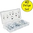 Benson Benson Slangenklemmen Set 40 Delig – 8 Verschillende Formaten – Zilverkleurig