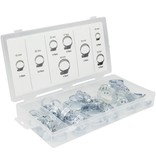 Benson Benson Slangenklemmen Set 40 Delig – 8 Verschillende Formaten – Zilverkleurig