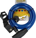 Stahlex Stahlex Superlock Staalkabelslot met Plastic Omhulsel Blauw – 120 cm | Bescherming | Fietsslot | Kettingslot voor de Fiets