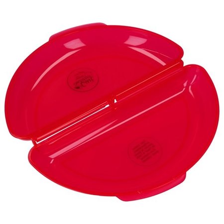 Cuisy Speciale Magnetron Omelet Maker Rood – 19x9cm | Maak uw Omelet in de Magnetron | Magnetronbestendige Bewaarbak en Opwarmbak