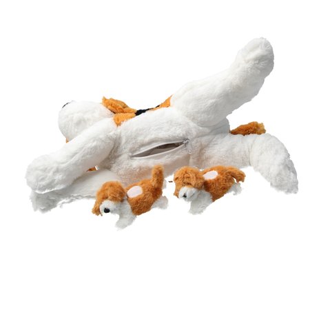 Sunkid Sunkid Pluche moederhond  2 Puppy’s Knuffeldier 40cm