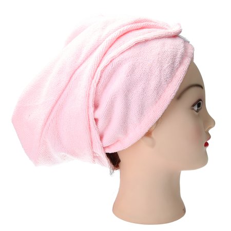 Banzaa Lichtroze Microvezel Handdoek Droogt Uw Natte Hoofdhaar 7x Sneller – Licht Roze | Absorberende Voorgevormde Hoofdhanddoek Geschikt Voor Drogen van Kort en Lang Kapsel | Haartulband Voor Snel Opdrogen van Nat Haar Na het Douchen of Baden | Haa