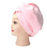 Banzaa Lichtroze Microvezel Handdoek Droogt Uw Natte Hoofdhaar 7x Sneller – Licht Roze | Absorberende Voorgevormde Hoofdhanddoek Geschikt Voor Drogen van Kort en Lang Kapsel | Haartulband Voor Snel Opdrogen van Nat Haar Na het Douchen of Baden | Haa