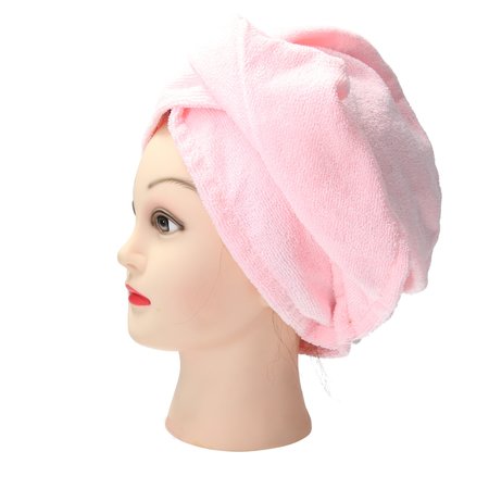 Banzaa Lichtroze Microvezel Handdoek Droogt Uw Natte Hoofdhaar 7x Sneller – Licht Roze | Absorberende Voorgevormde Hoofdhanddoek Geschikt Voor Drogen van Kort en Lang Kapsel | Haartulband Voor Snel Opdrogen van Nat Haar Na het Douchen of Baden | Haa