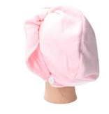 Banzaa Lichtroze Microvezel Handdoek Droogt Uw Natte Hoofdhaar 7x Sneller – Licht Roze | Absorberende Voorgevormde Hoofdhanddoek Geschikt Voor Drogen van Kort en Lang Kapsel | Haartulband Voor Snel Opdrogen van Nat Haar Na het Douchen of Baden | Haa