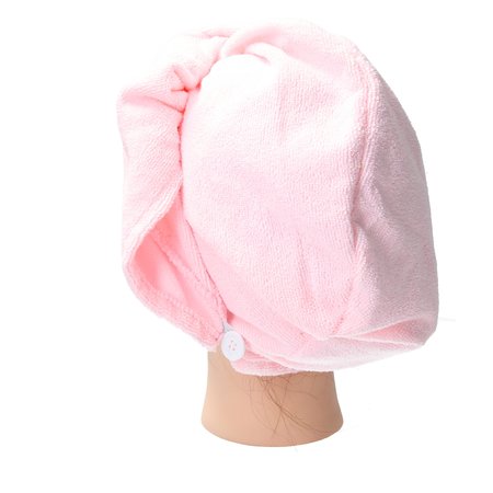 Banzaa Lichtroze Microvezel Handdoek Droogt Uw Natte Hoofdhaar 7x Sneller – Licht Roze | Absorberende Voorgevormde Hoofdhanddoek Geschikt Voor Drogen van Kort en Lang Kapsel | Haartulband Voor Snel Opdrogen van Nat Haar Na het Douchen of Baden | Haa