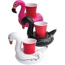 Opblaasbare drankhouder vogels Set 3 stuks