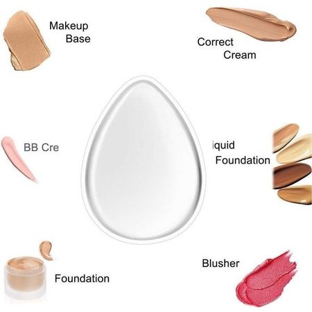 Beauty Essentials Beauty Essentials 3-delige Make-up Sponsen Set met Verschillende Sponsen – 3 Stuks