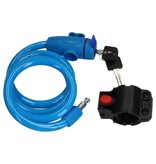 Banzaa Staalkabelslot voor de Fiets Met Beschermend Omhulsel Oranje – 16x11cm | Bescherming | Fietsslot | Kettingslot