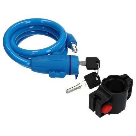 Banzaa Staalkabelslot voor de Fiets Met Beschermend Omhulsel Oranje – 16x11cm | Bescherming | Fietsslot | Kettingslot