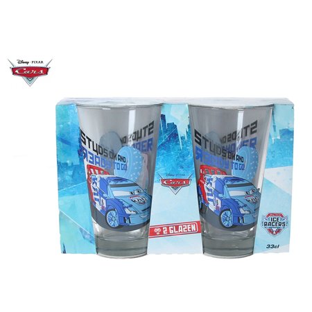 Disney Cars Disney Pixar Cars Grote Drinkglazen set van twee glazen 330 ML