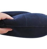Travel Pillow Opblaasnekkussen 2 Stuks + 2 Gratis Oogmaskers – 27x42cm | Reiskussen Opblaasbaar | Duopack met Slaapmaskers | Comfortabel Slapen Onderweg | Autokussen