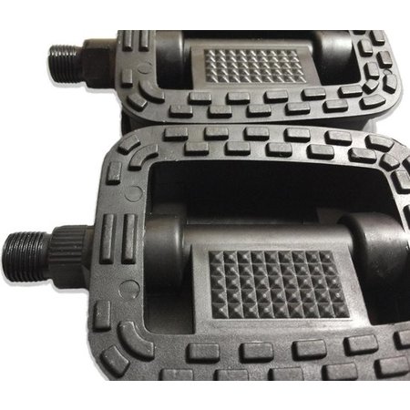 Techno Techno Anti-Slip Fietspedalen Set met Reflectoren – 2 Stuks – Zwart | Fiets Pedalen | Fietstrappers | Losse Trappers voor Reparatie