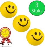 Banzaa Emoji Stressbal 3 Stuks Smiley Soft Density – Voor het reduceren van Stress – Geel