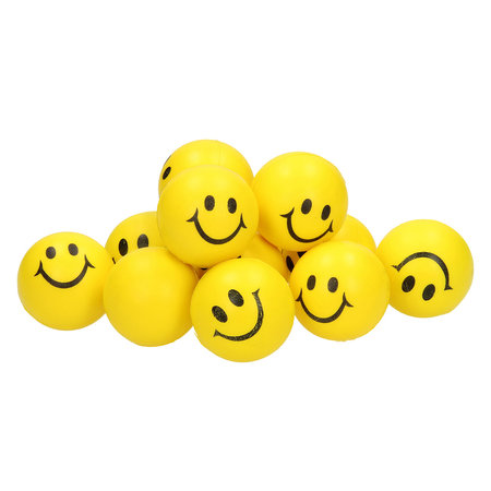Banzaa Emoji Stressbal 3 Stuks Smiley Soft Density – Voor het reduceren van Stress – Geel