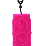 Present Time Present Time Sleutelhoes Subwoofer 2 Stuks – Sleutelcover Radio – Roze