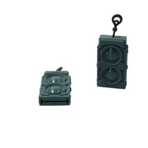 Sleutelhoes Subwoofer 2 Stuks Zwart