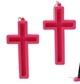 Present Time Present Time Telefoonhouder Heilig Kruis 2 Stuks – Standaard voor je Telefoon – Bureauhouder Mobiel – Roze