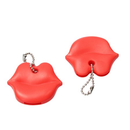 Present Time Sleutel Cover Rode Lippen 2 Stuks – Sleutelhoes – Rood