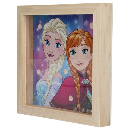 Disney Frozen Disney Frozen Houten geduldsspel met 5 balletjes – 14x14cm | Geduldspuzzel | Uitdagende Puzzels | Behendigheid Spelletjes