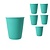 Present Time Cappuccino kop Set 6 Stuks Zeegroen