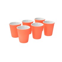 Espresso Kopje Set 6 Stuks Neon Oranje