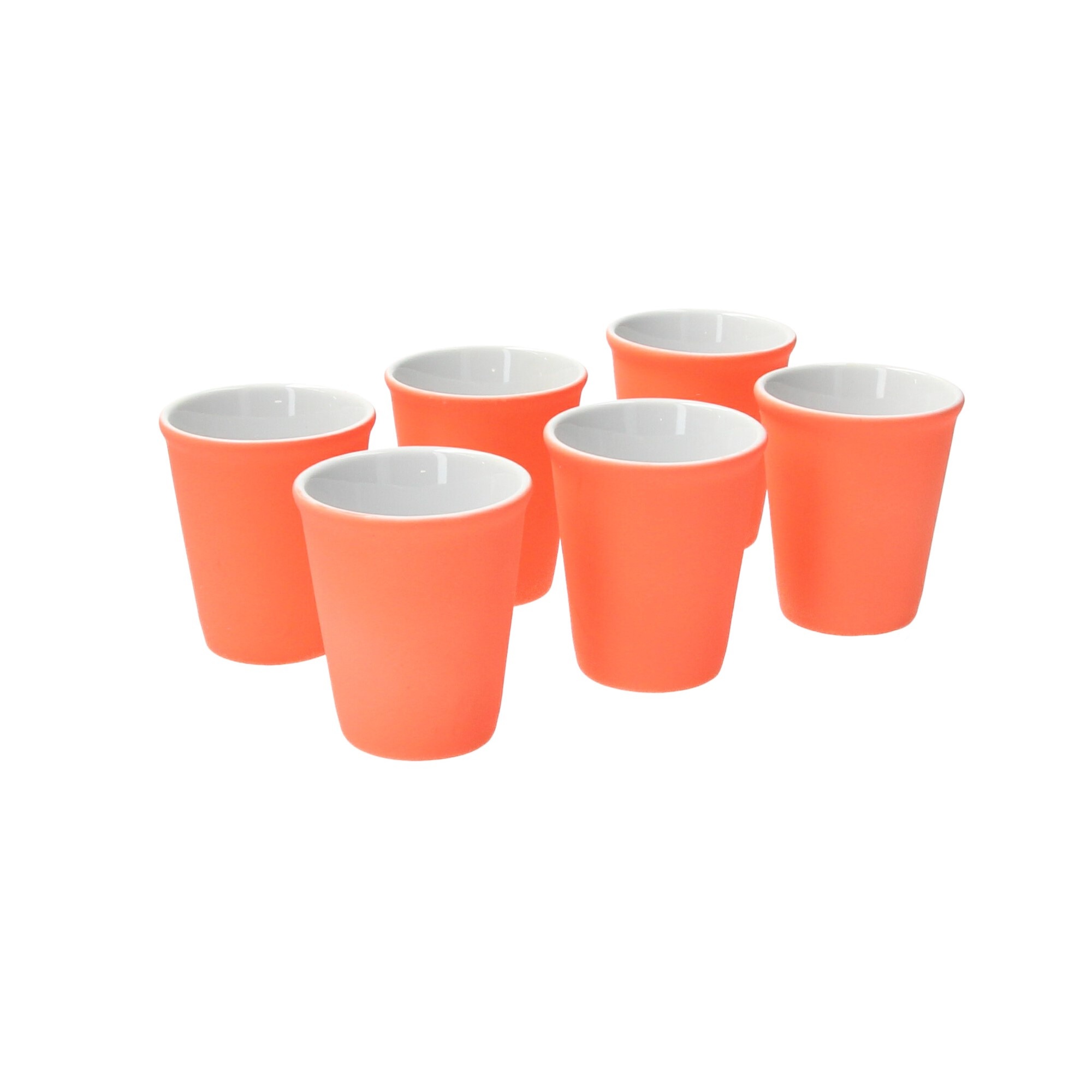films Weglaten Tropisch Present Time Espresso Kopje Porselein Rubber Coated Ceramic – Koffiekopje  Set 6 Stuks – Espresso Beker – Silk Neon Oranje | Best Deals Online BV