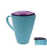 Present Time Present Time waterkan - Limonade kan 1,5 Liter – Designed by BOX32 – Kunststof met deksel – Ø 14 x 19cm – Blauw, paars