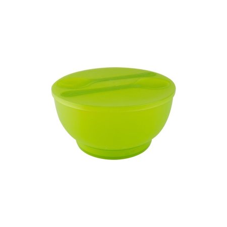 Present Time Present Time Salade Schaal met Koel Element – Plastic – Saladebak 26cm– Groen