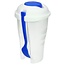 Banzaa Ronde Meeneem Saladebak met Vork Blauw – 19cm | Meeneembakje voor Onderweg in de Auto Trein of op het Werk | Saladebox To Go | Yoghurt en Cruesli Bakje