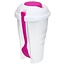 Banzaa Ronde Meeneem Saladebak met Vork Roze – 19cm | Meeneembakje voor Onderweg in de Auto Trein of op het Werk | Saladebox To Go | Yoghurt en Cruesli Bakje