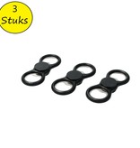 Banzaa Fidget spinner Anti Stress Set 3 stuks met flessen opener zwart