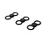 Banzaa Fidget spinner Anti Stress Set 3 stuks met flessen opener zwart