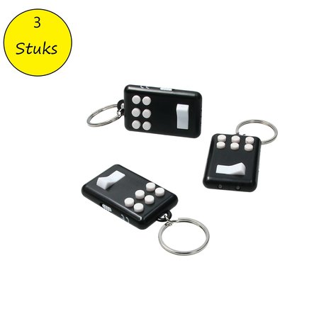 Banzaa Fidget pad Anti stress set 3 stuks Flip en Click Keylight Zwart-Wit