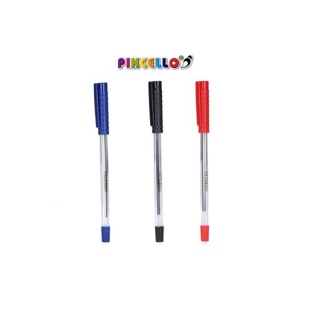 Pincello Pincello balpen Stylo pennen 3 kleuren set 12 stuks