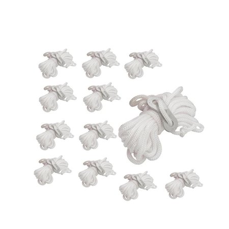 Banzaa BDO Scheerlijn set met Klemmen 12 Stuks – 350cm | Tenttouwen | Scheerlijnen | Kamperen | Outdoor | Camping Artikelen