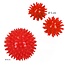 Banzaa Massageballen set van 3 – Hoge Dichtheid Massagestekels – Triggerpoint – Lacrossebal – Rood