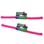 Stretch 2 x-Stretch 2 Glow in the Dark Stretch Stick 2 Stuks – Stress Speelgoed – Tot 3 meter Uitrekbaar – Roze