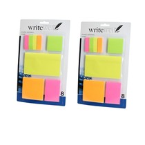 Notitieblokken Post Its - Neon - 16 stuks