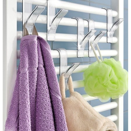 Jedermann Haken voor Radiator om Handdoeken op te Hangen 4 stuks – 10x6cm | Geschikt voor aan de Verwarming | Ophanghaken
