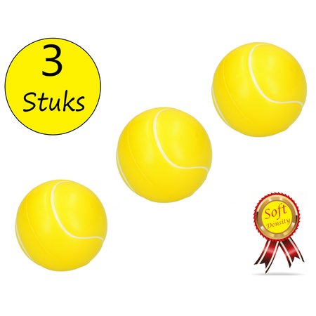 Banzaa Stressbal Soft Density 3 Stuks – Sensomotorische Stimulatie – Anti Stress – Tennisbal