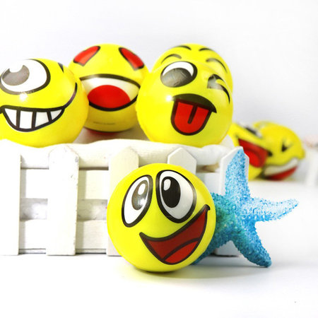 Banzaa Emoji Stressbal 3 Stuks Medium Density – Voor het Reduceren van Stress – Geel