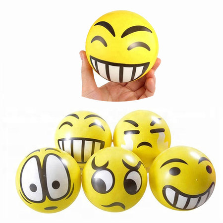 Banzaa Emoji Stressbal - Smiley - 3 Stuks - Medium Density