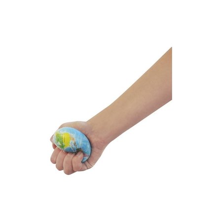 Banzaa Stressbal Hard Density 3 Stuks – 6 cm – Anti Stress– Wereldbol